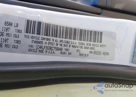 2019 Jeep Grand Cherokee Limited 4X4 из США, поврежденный, VIN 1C4RJFBG9KC758048